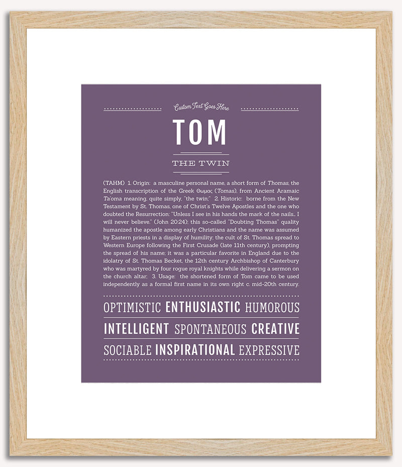 Tom | Name Art Print