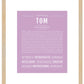 Frame Options | Lilac | Maple Frame, Matted