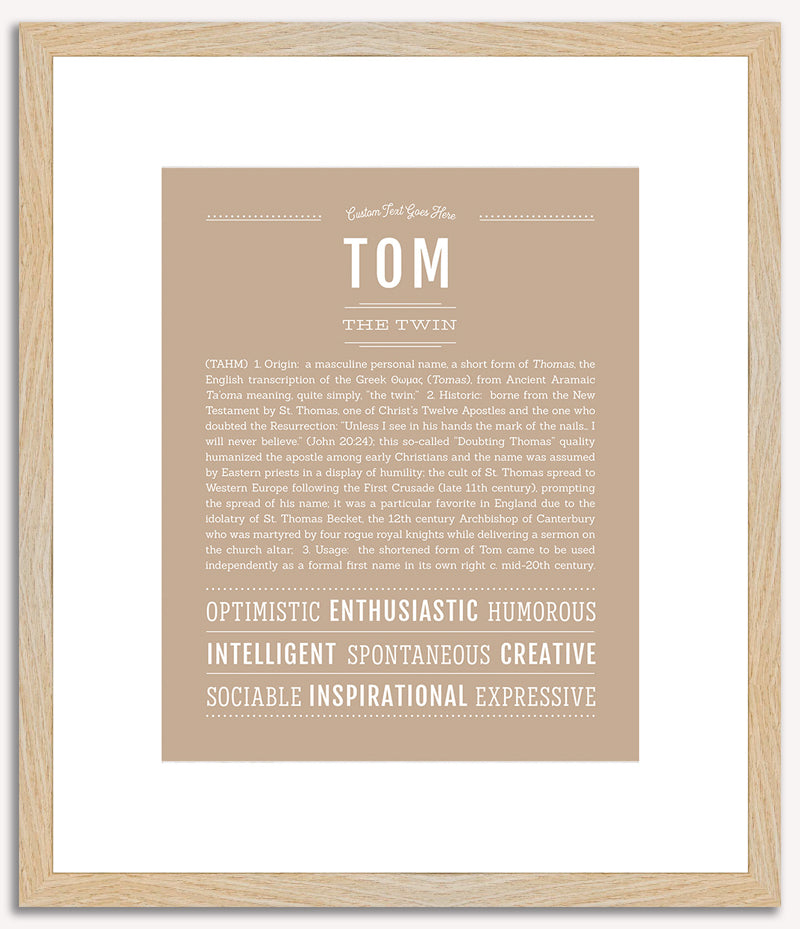 Tom | Name Art Print