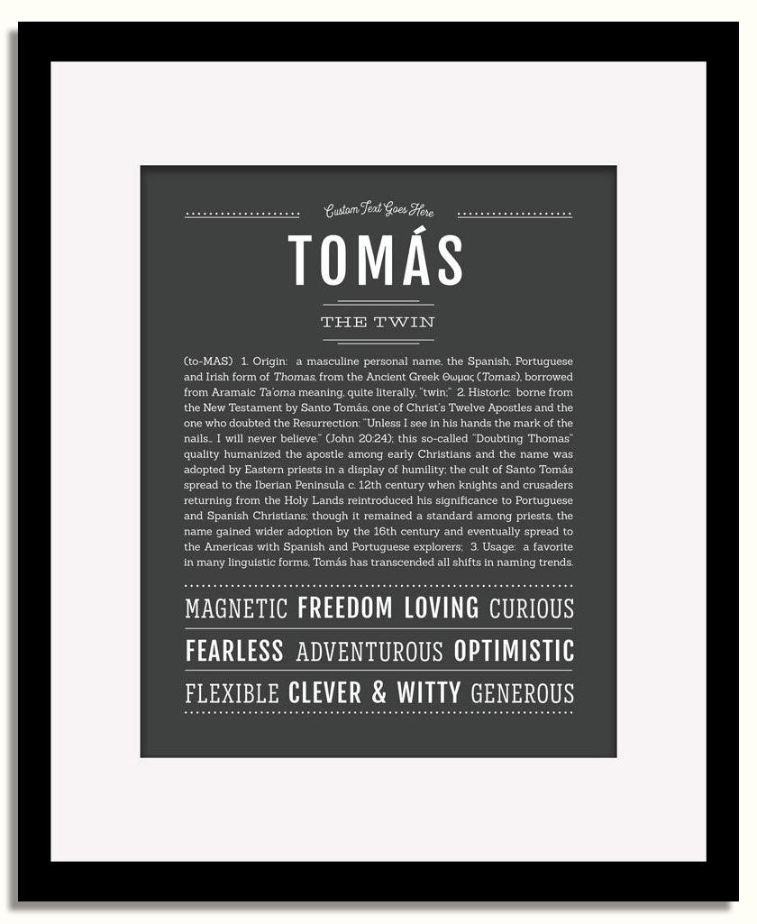 Frame Options | Charcoal Gray | Black Frame, Matted