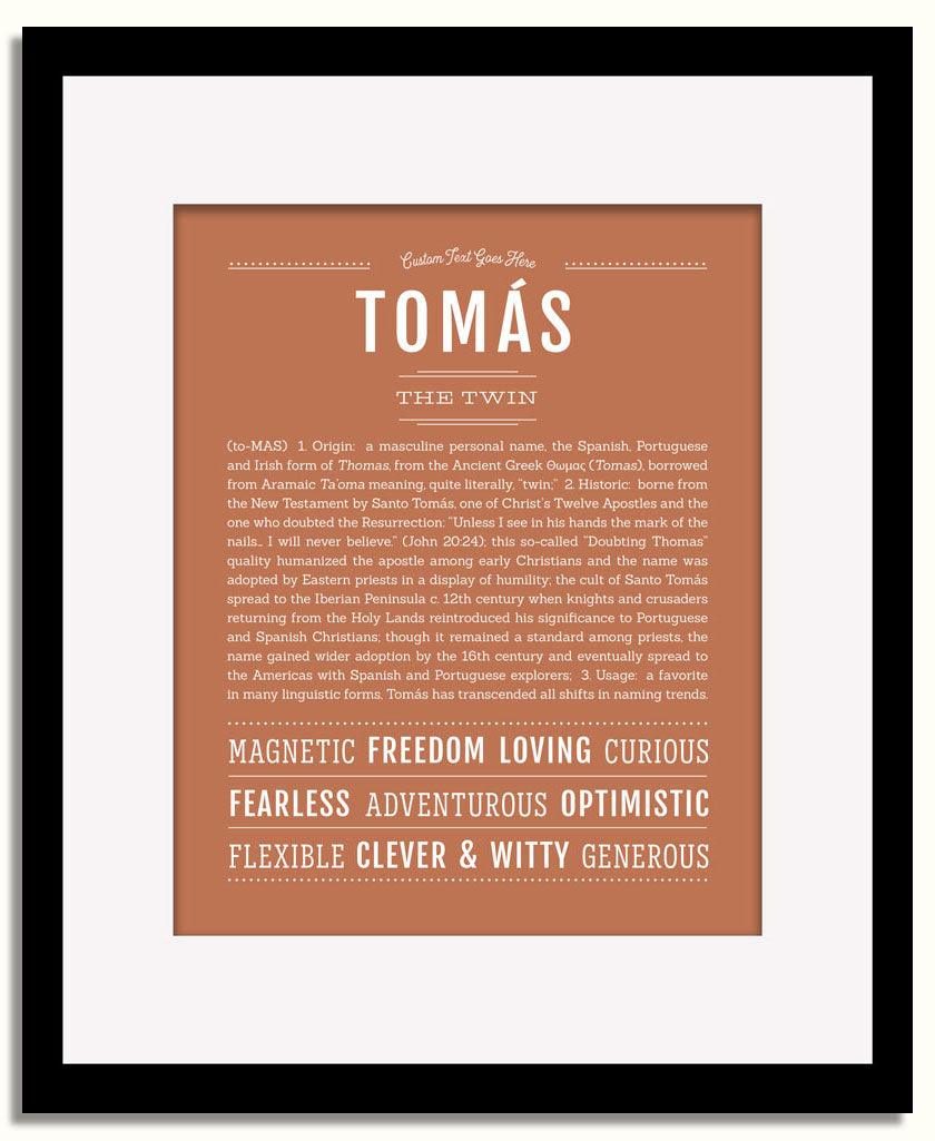 Frame Options | Terra Cotta | Black Frame, Matted