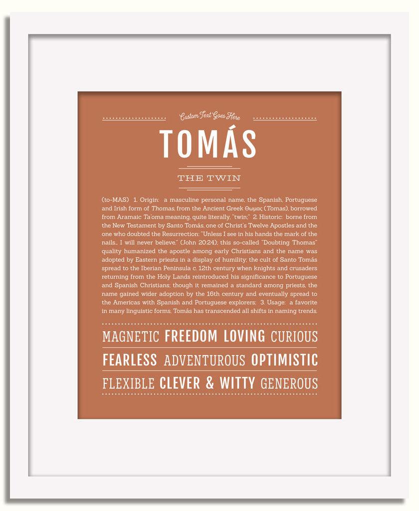 Frame Options | Terra Cotta | White Frame, Matted