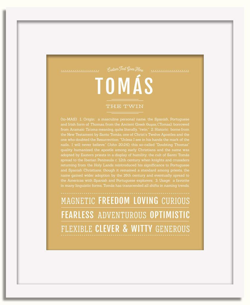 Frame Options | Matte Gold | White Frame, Matted