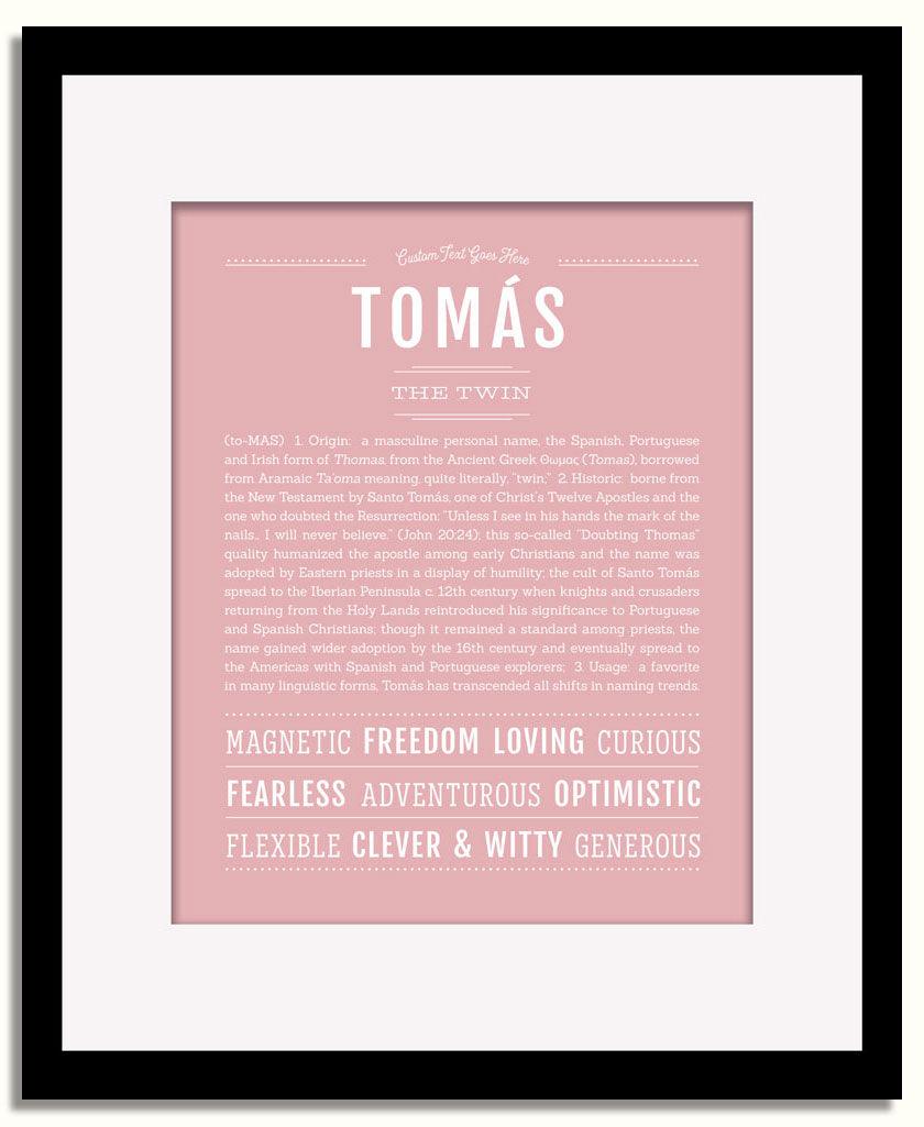 Frame Options | Dusty Rose | Black Frame, Matted