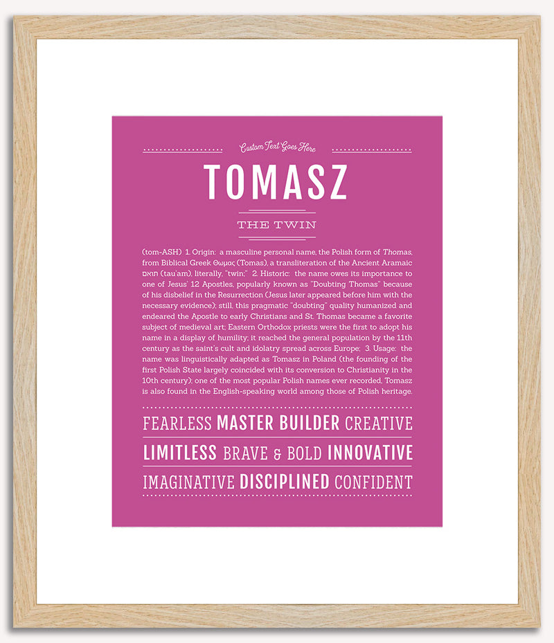 Tomasz | Name Art Print