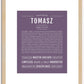 Tomasz | Name Art Print