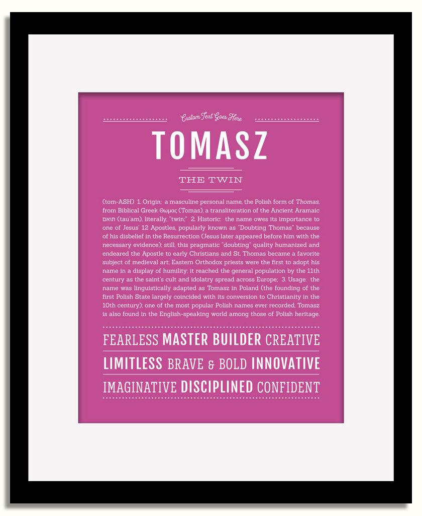 Frame Options | Dark Pink | Black Frame, Matted