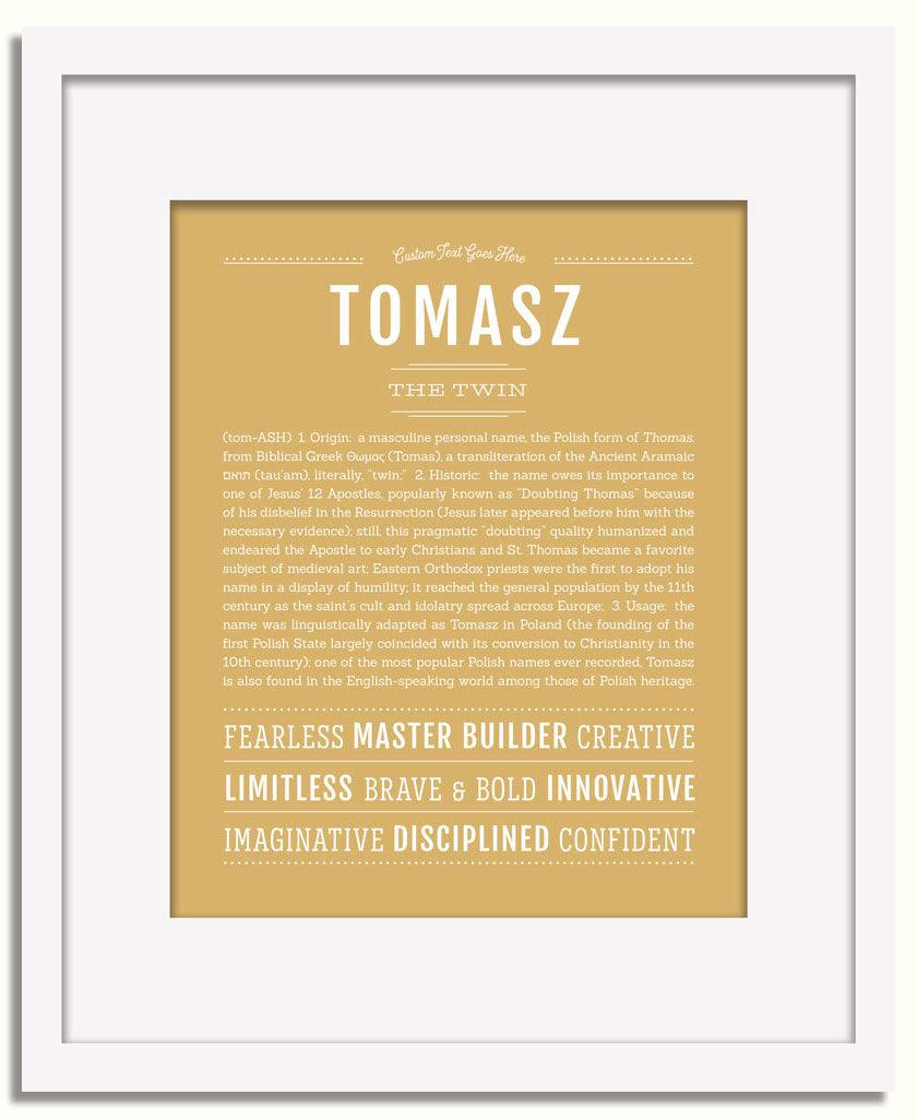 Frame Options | Matte Gold | White Frame, Matted