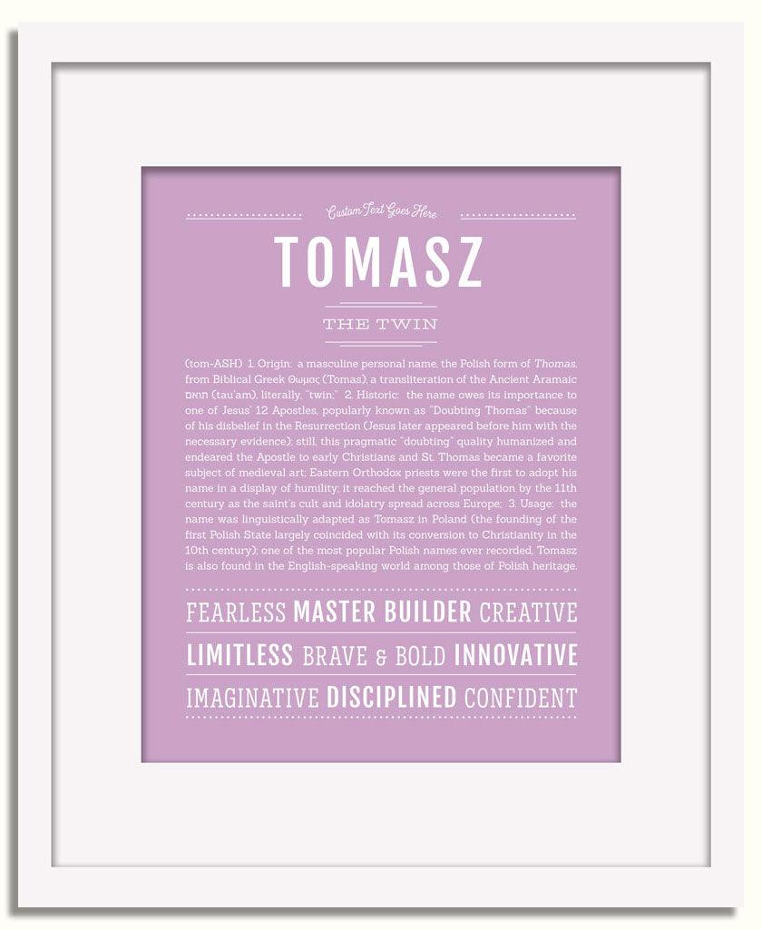 Frame Options | Lilac | White Frame, Matted