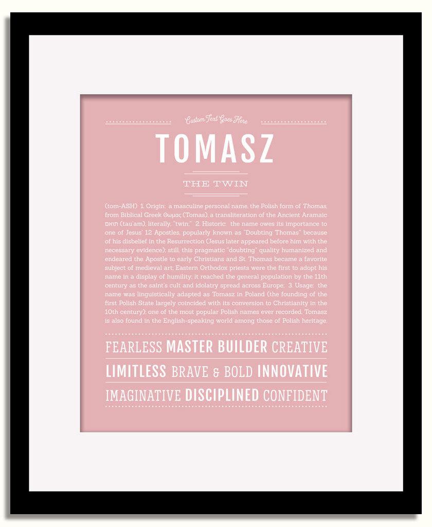 Frame Options | Dusty Rose | Black Frame, Matted