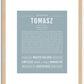 Tomasz | Name Art Print