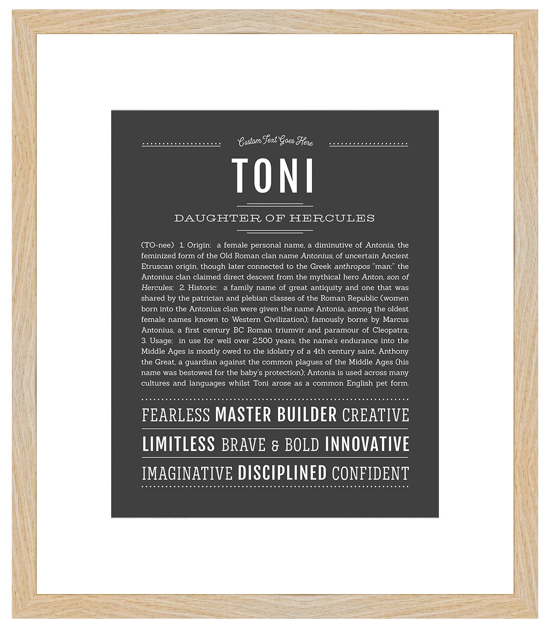 Toni | Name Art Print