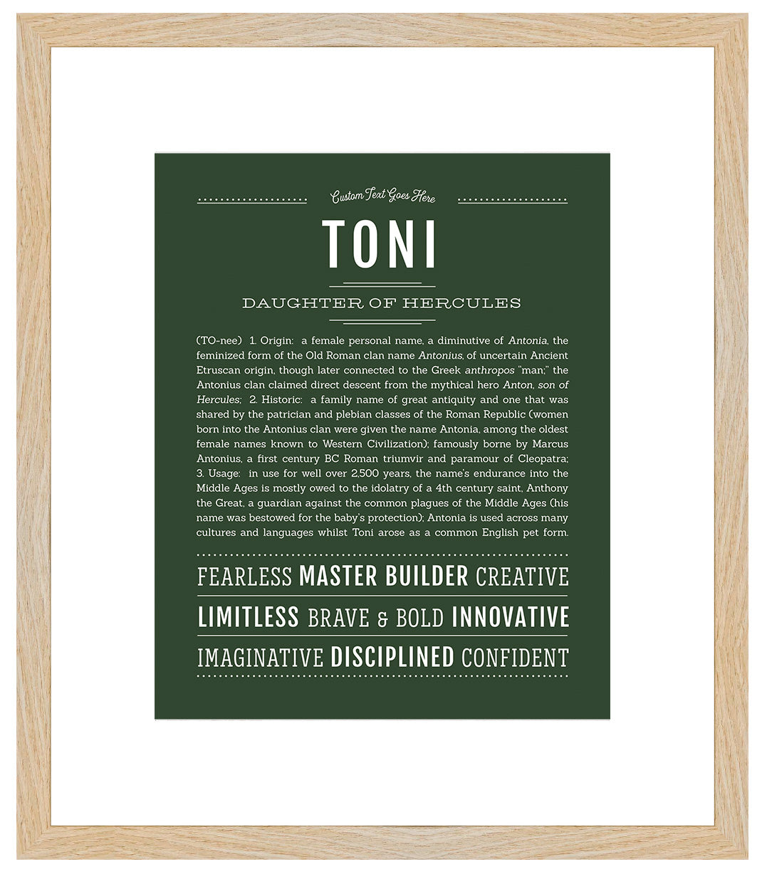 Toni | Name Art Print