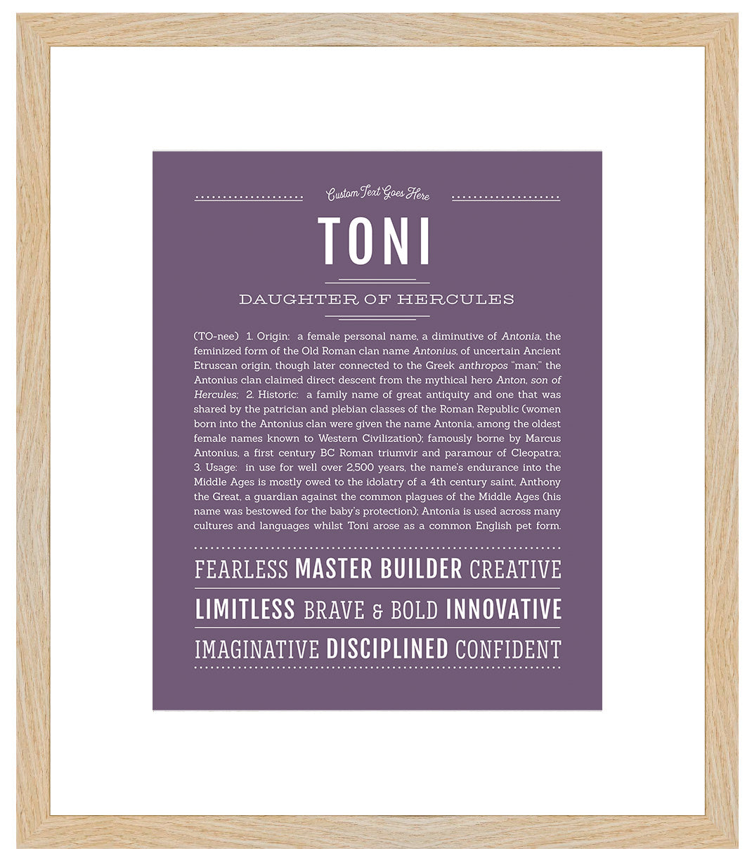 Toni | Name Art Print