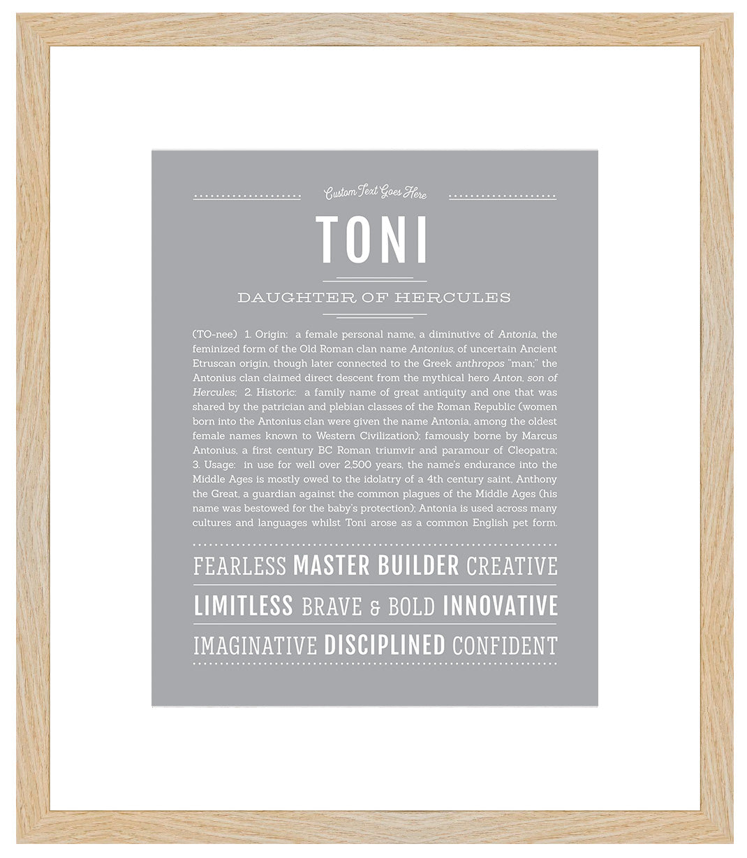 Toni | Name Art Print