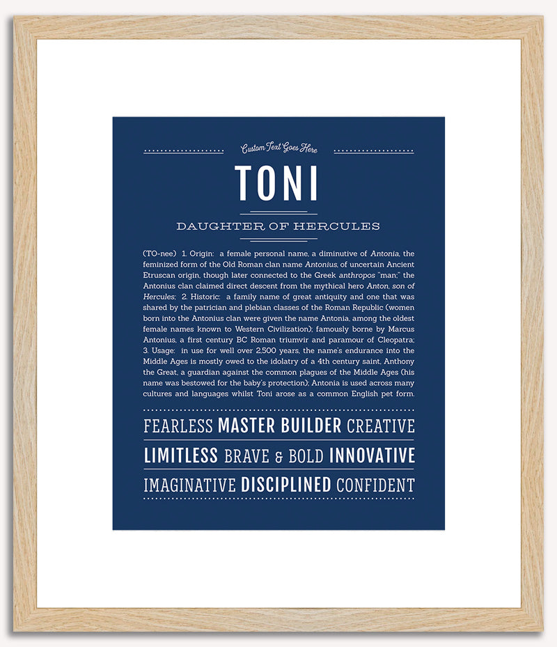 Toni | Name Art Print