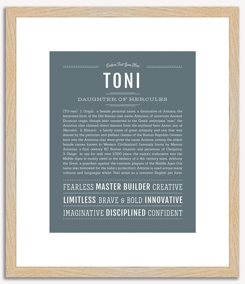 Toni | Name Art Print