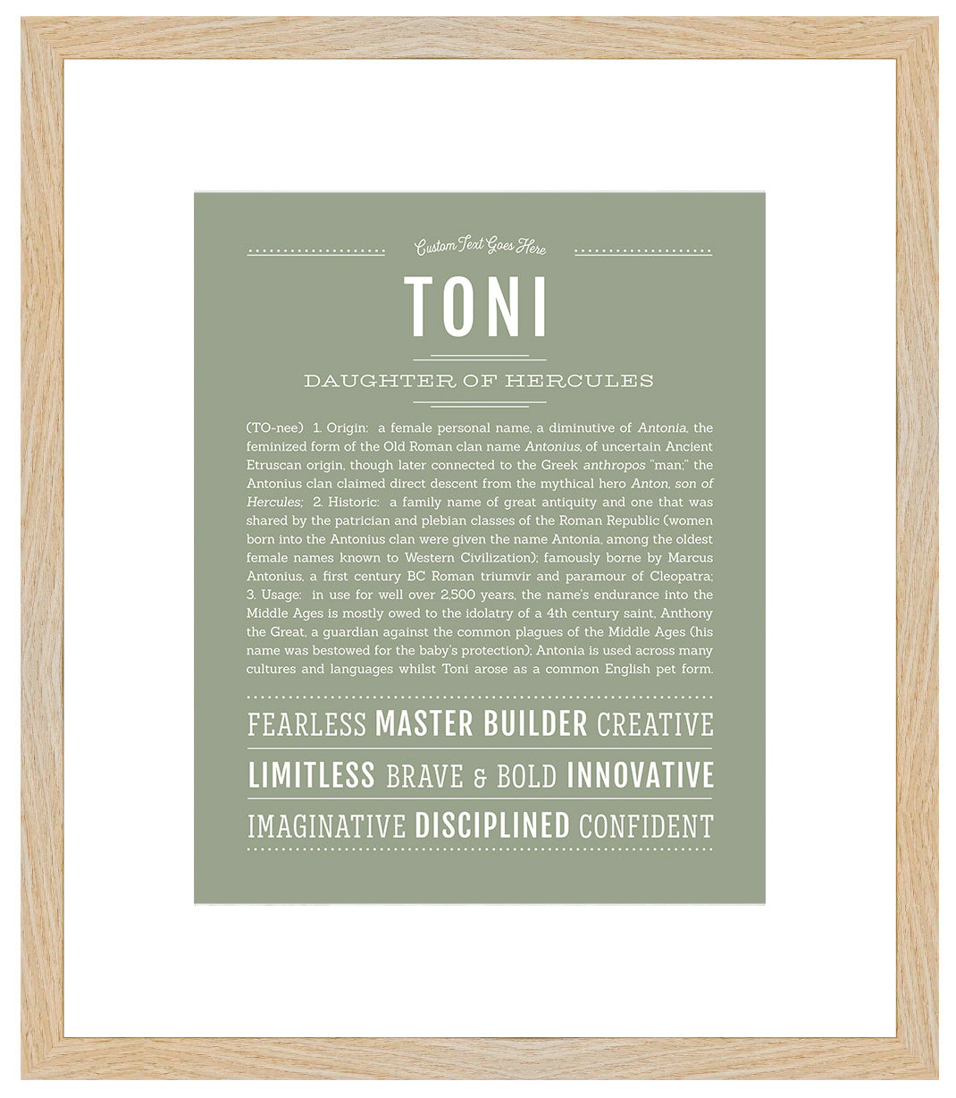 Toni | Name Art Print