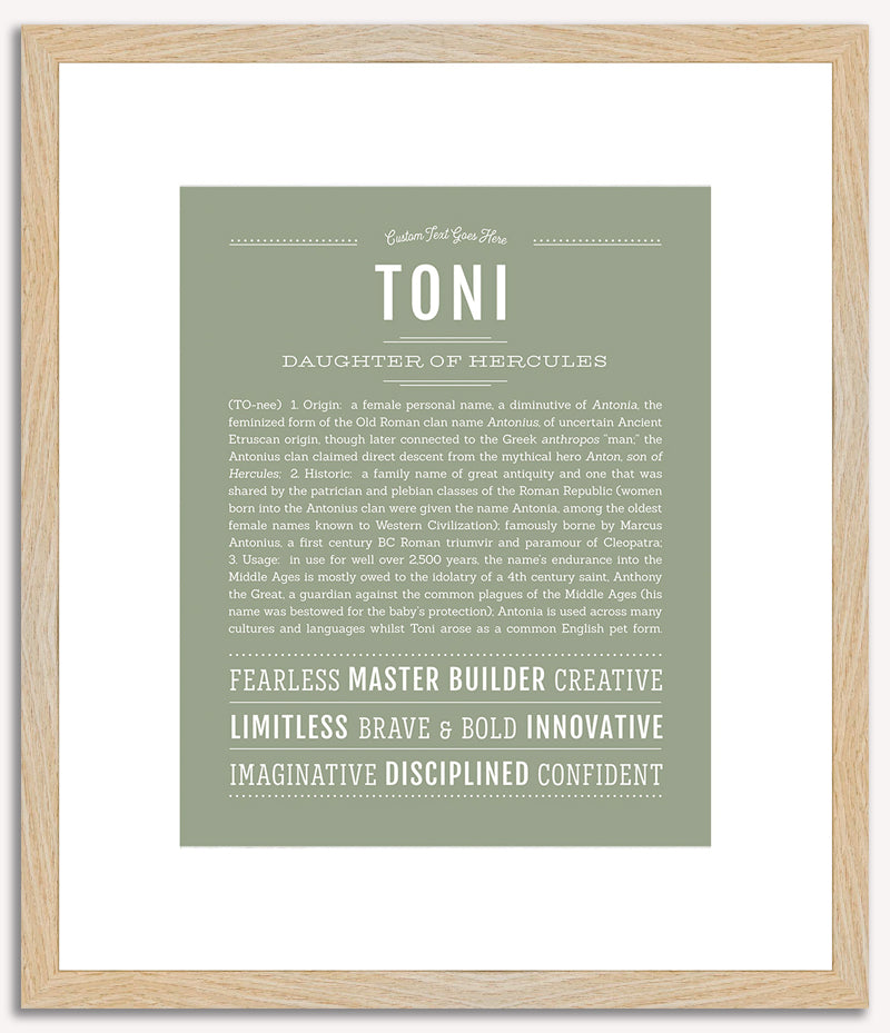 Toni | Name Art Print