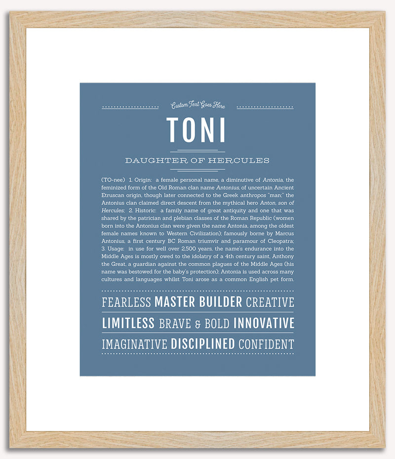 Toni | Name Art Print