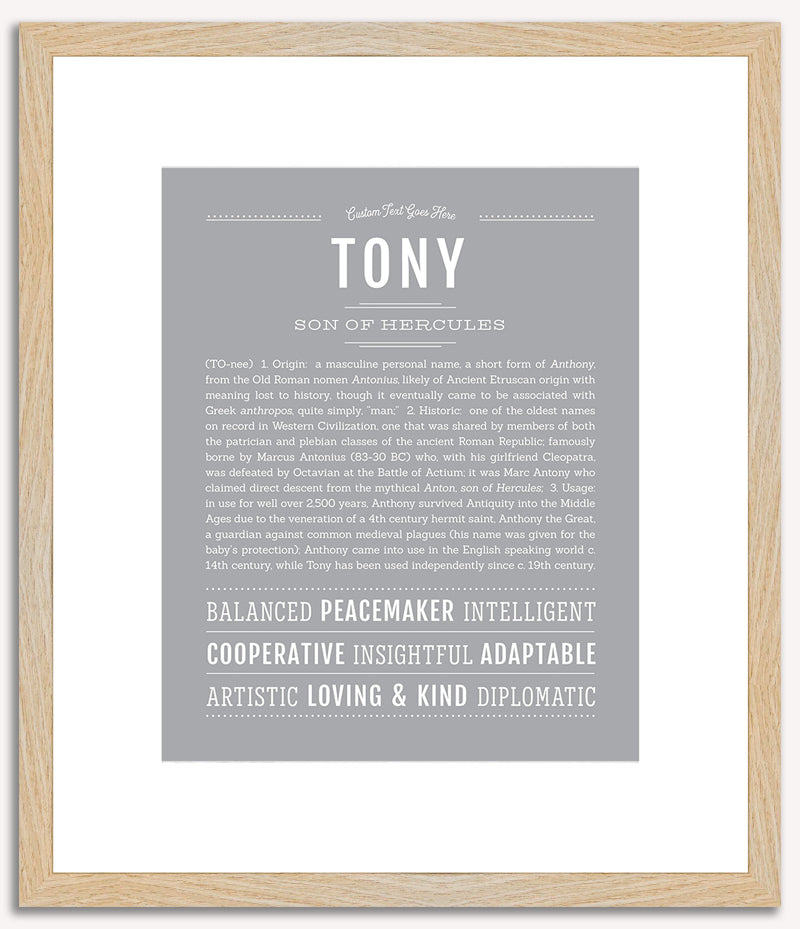 Tony | Name Art Print