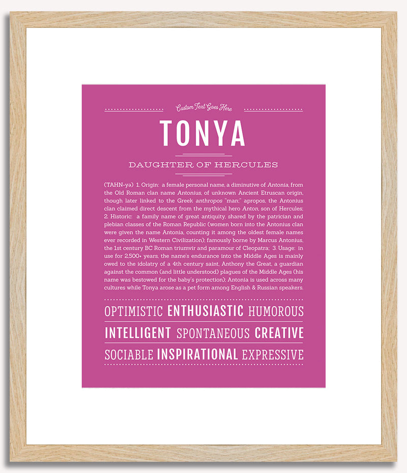 Tonya | Name Art Print