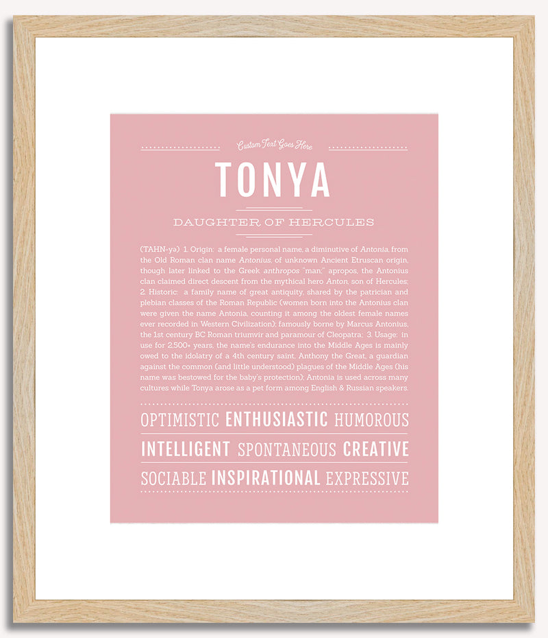 Tonya | Name Art Print