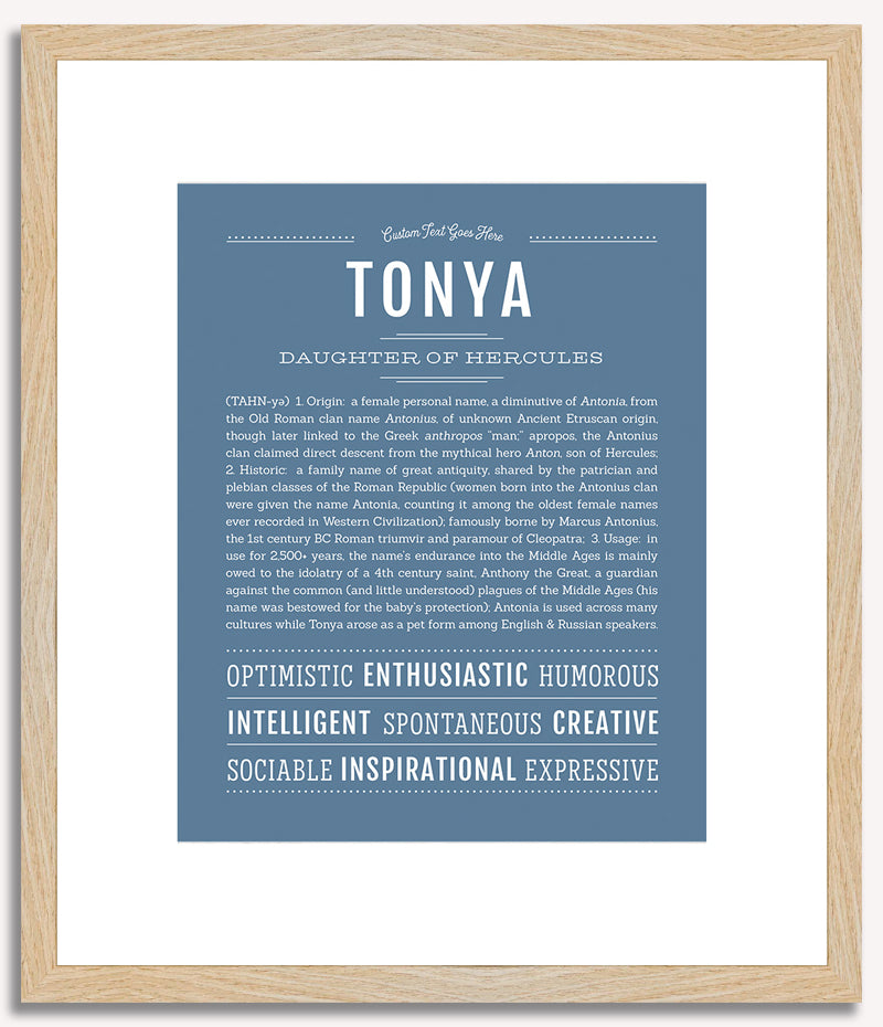 Tonya | Name Art Print