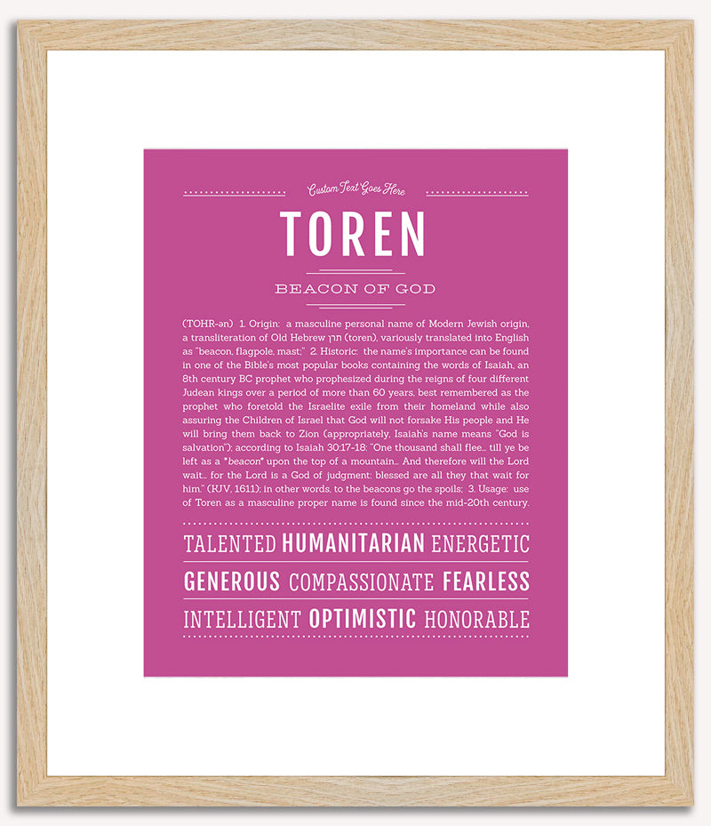 Toren | Name Art Print