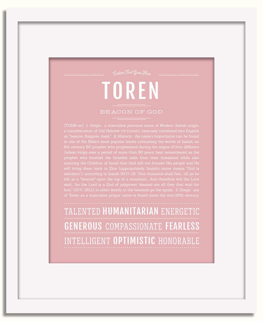 Frame Options | Dusty Rose | White Frame, Matted