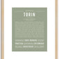 Torin | Name Art Print