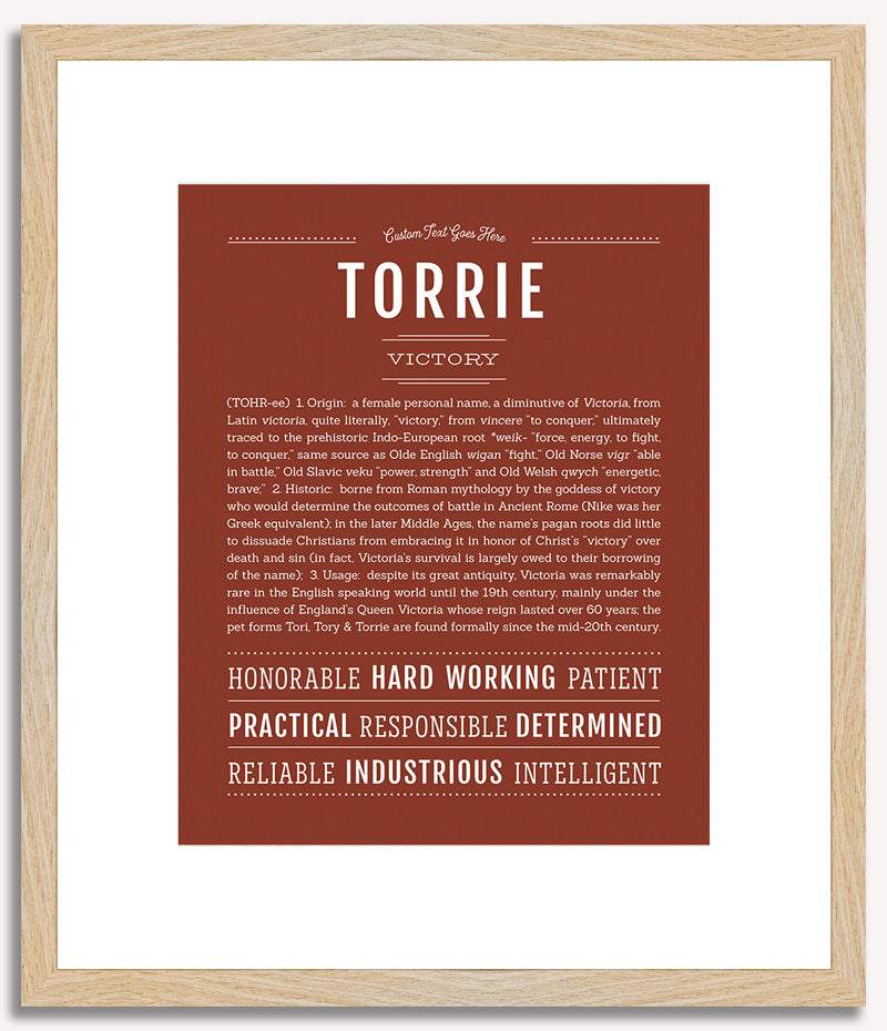 Torrie | Name Art Print