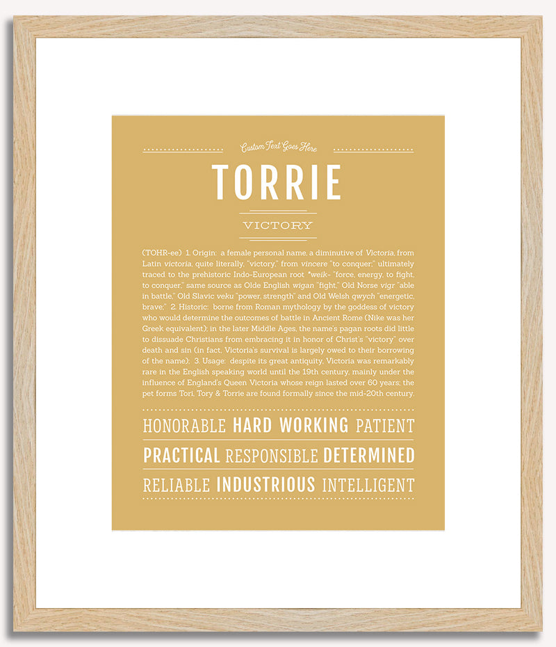 Torrie | Name Art Print