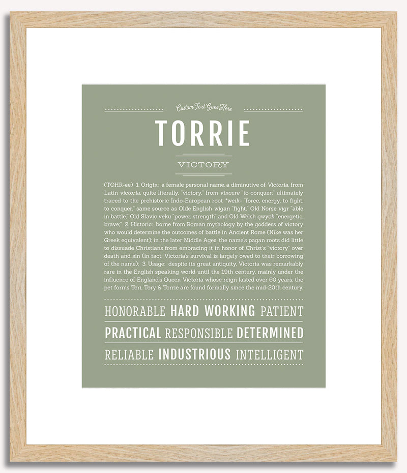 Torrie | Name Art Print