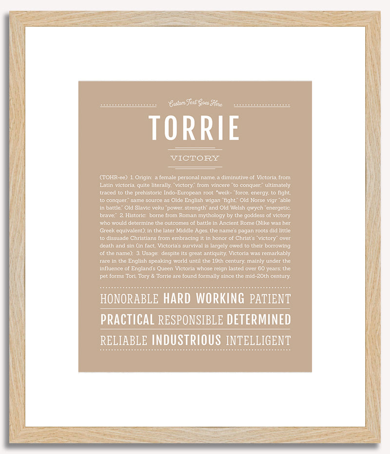 Torrie | Name Art Print