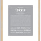 Torrin | Name Art Print