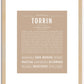 Torrin | Name Art Print