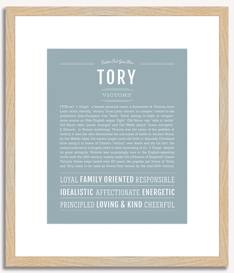 Tory (female) | Name Art Print