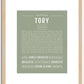 Tory (female) | Name Art Print