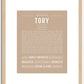 Tory (female) | Name Art Print