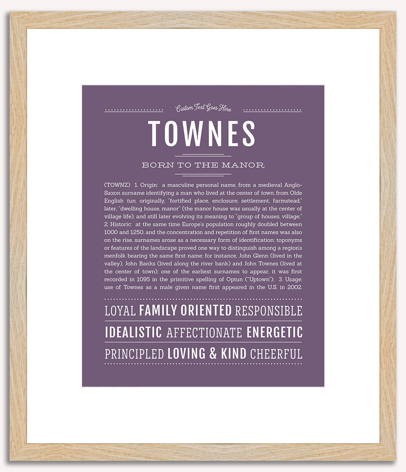 Townes | Name Art Print