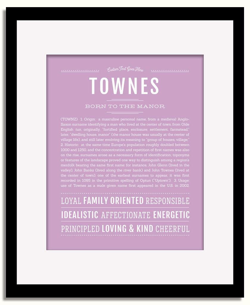 Frame Options | Lilac | Black Frame, Matted