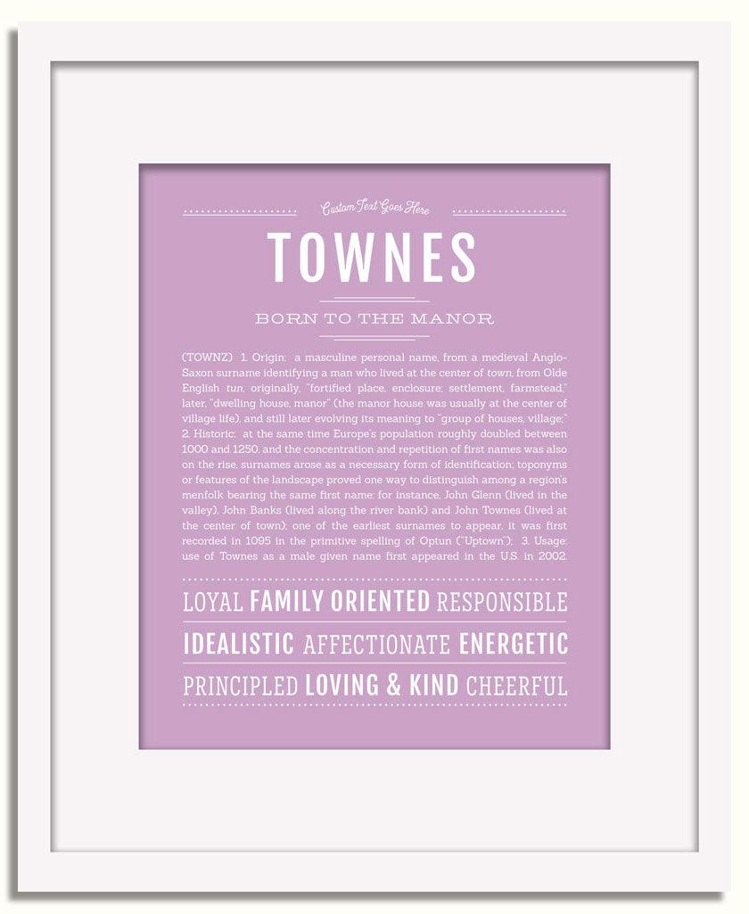 Frame Options | Lilac | White Frame, Matted