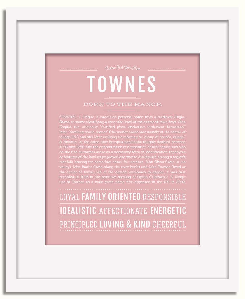 Frame Options | Dusty Rose | White Frame, Matted