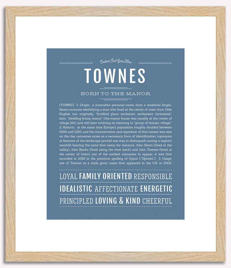 Townes | Name Art Print