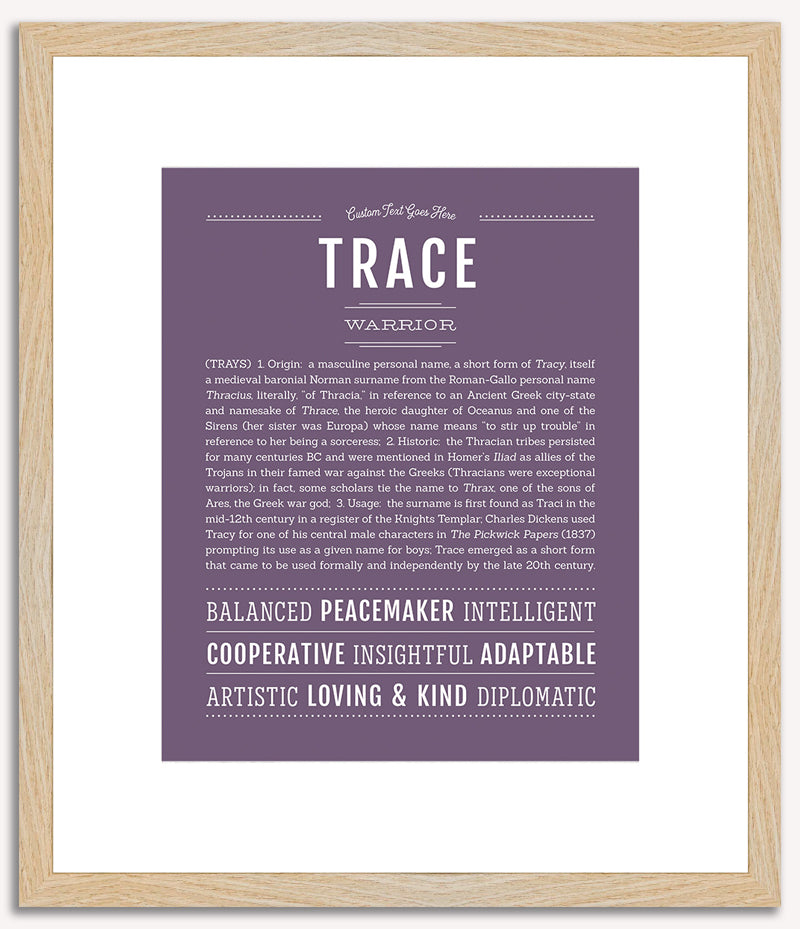 Trace | Name Art Print