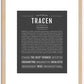 Tracen | Name Art Print