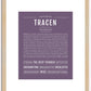 Tracen | Name Art Print