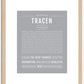 Tracen | Name Art Print