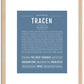 Tracen | Name Art Print